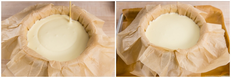 image of pouring batter into the pan